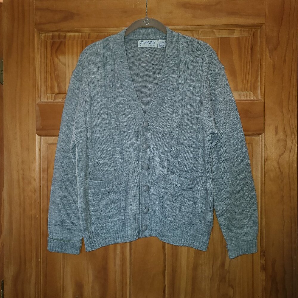 Troy Hill Gray V-Neck Cardigan